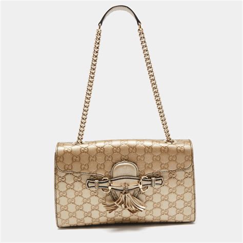 gucci emily guccissima medium|gucci leather handbags.